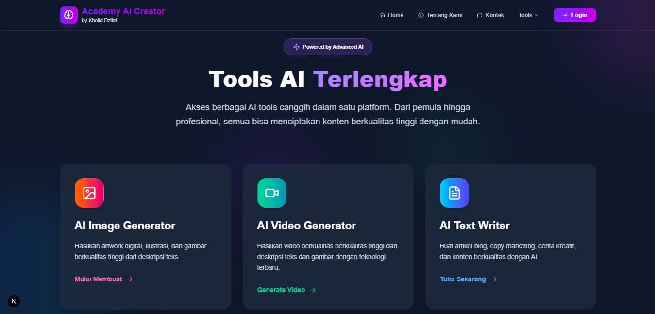 AI Generator Web App